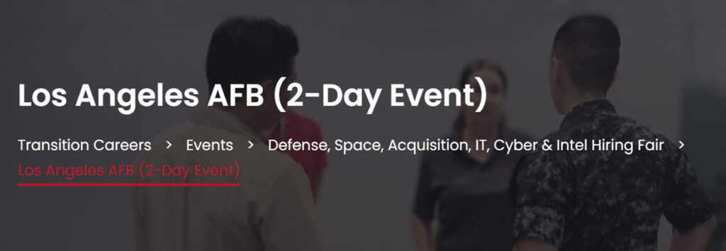 Los Angeles AFB Transition Careers