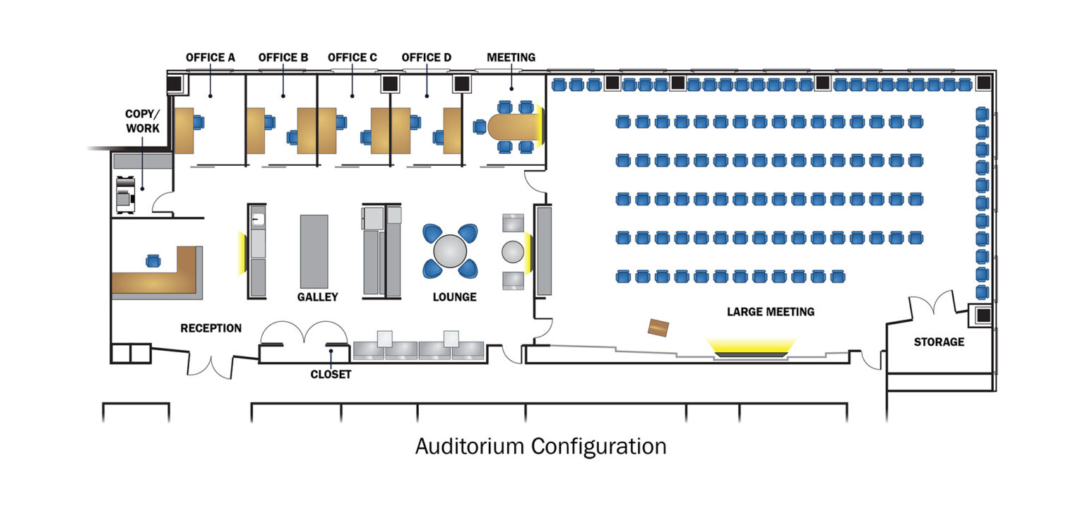 SPA Arlington Collaboration Center (SPARCC) Auditorium Floor Plan