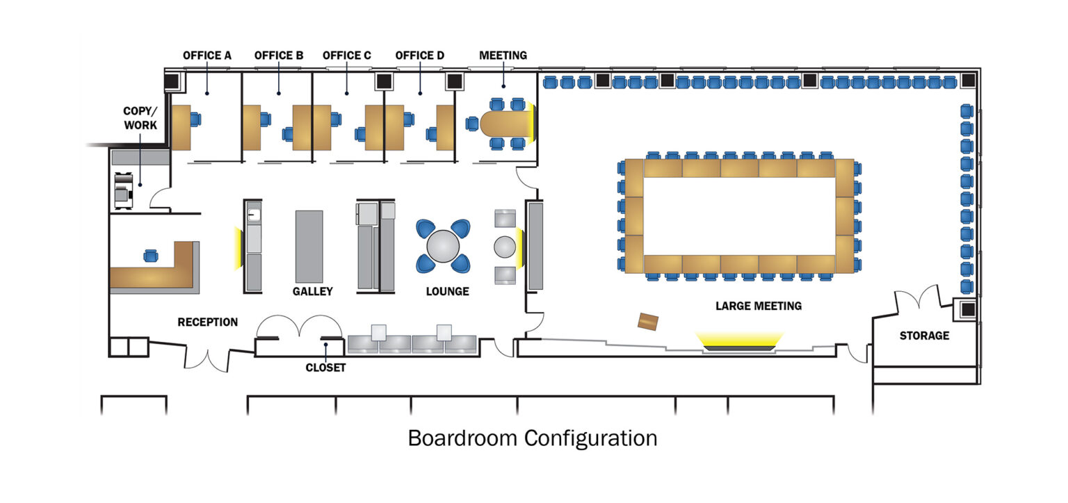 SPA Arlington Collaboration Center (SPARCC) Boardroom Floor Plan